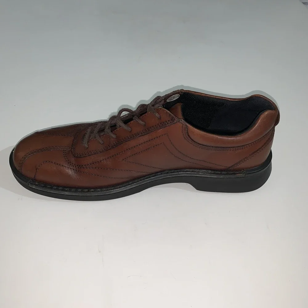 ECCO Shoes Mens Size 12.5 Brown Leather Lace Up Casual Comfort Walking Oxfords